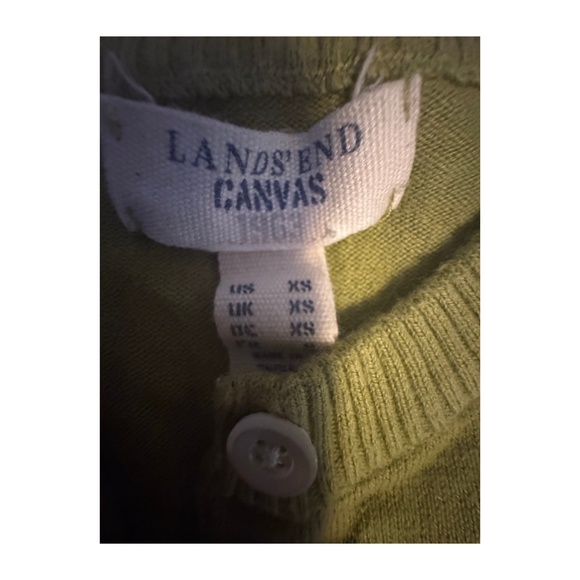 LANDS END BUTTON DOWN LONG SLEEVE CARDIGAN - Picture 3 of 3